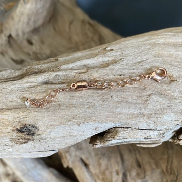 Rose Gold 3" Magnetic Chain Extender - Picture 2 of 4